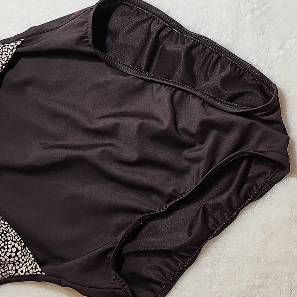 Miraclesuit Brown Leopard Print Slimming One Piece Swimsuit Beach Pool Size 10 - Picture 11 of 16